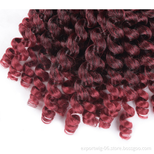High Quality Good Soft Crochet Wholesale Curling Wave Wand Curl Crochet hair Wand Curling Wand Curl Braiding hair Synthetic